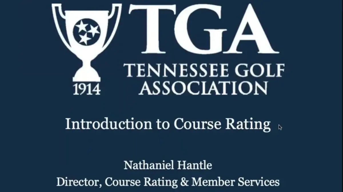 TGA Course Rating Webinar